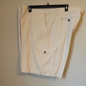 Chaps Men's‎ Big & Tall Cargo Shorts Stretch Khaki Size 52 X 10 New w/tags